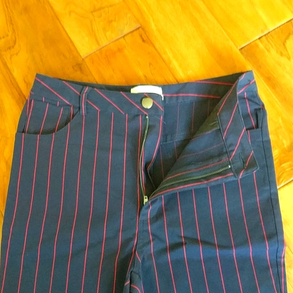 Urban outfitters size 10 Georgia stripe flare pant - Picture 2 of 3